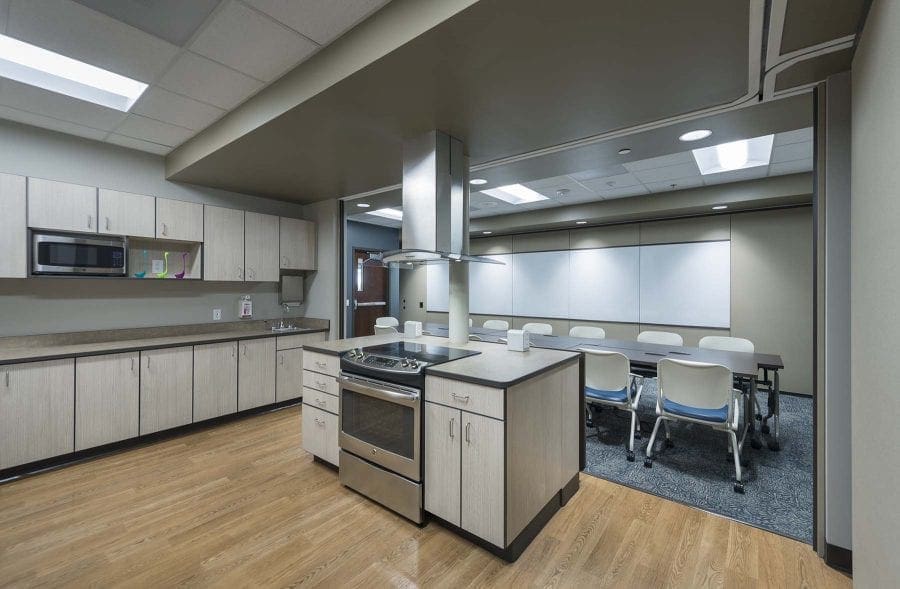 Conference room with kitchen attached