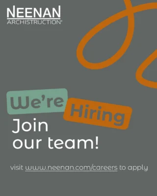 Interested in joining our team?! Current career opportunities include:
-Preconstruction Manager
-Traveling Superintendent
-Senior Healthcare Architect
-Architectural Job Captain

To see job descriptions, benefits, salary ranges, and to apply, please visit: https://www.neenan.com/careers/